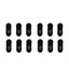 12X Rexy Cushion No Show Ankle Socks Large Non-Slip Breathable BLACK