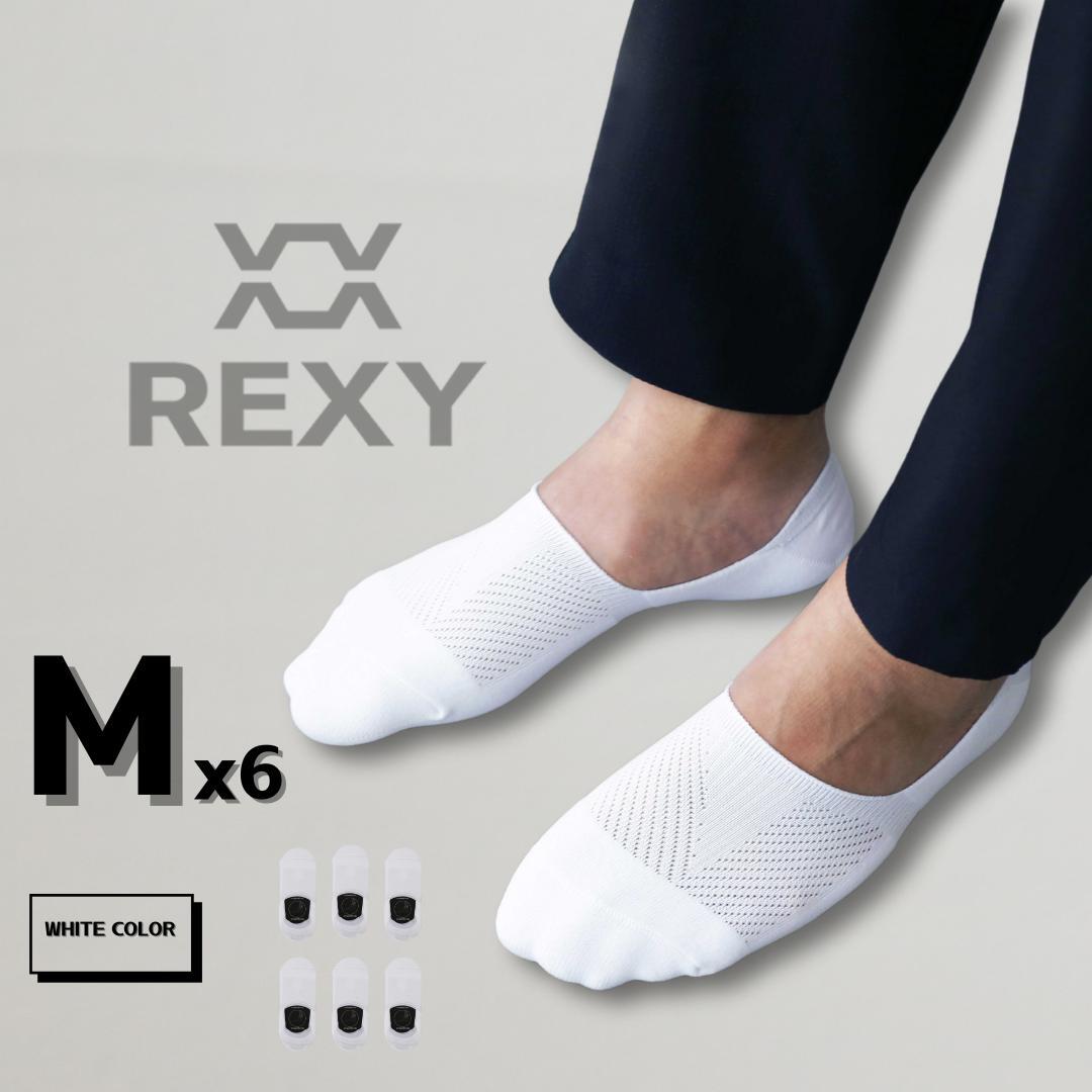 6X Rexy Cushion No Show Ankle Socks Medium Non-Slip Breathable BLACK Secondary image