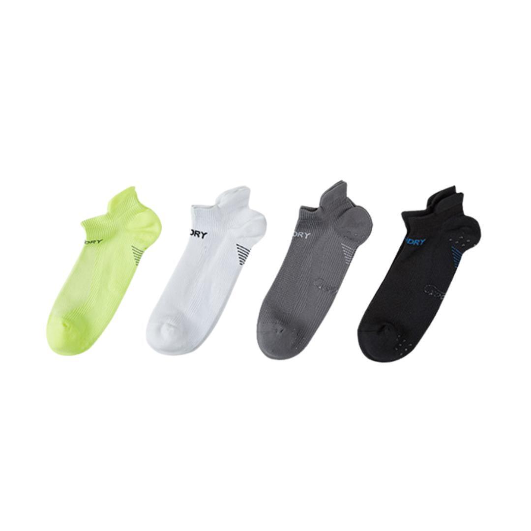 4X Rexy Seamless Sport Sneakers Socks Medium Non-Slip Heel Tab MULTI COLOUR Main image