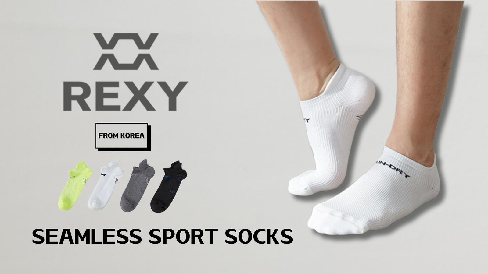 4X Rexy Seamless Sport Sneakers Socks Medium Non-Slip Heel Tab MULTI COLOUR Secondary image