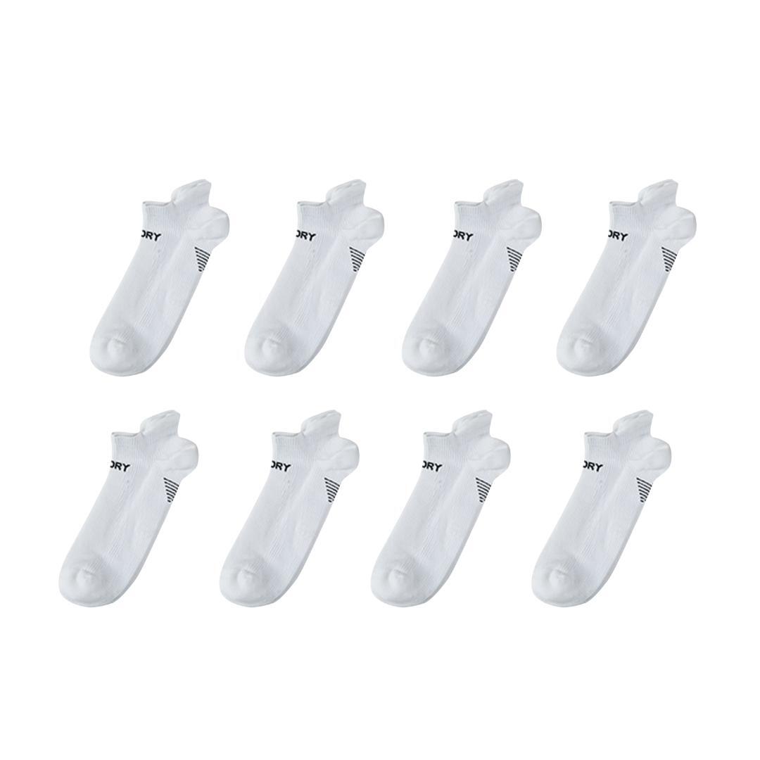 8X Rexy Seamless Sport Sneakers Socks Small Non-Slip Heel Tab WHITE Main image