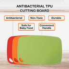 TPU Chopping Board Antibacterial Cutting Board Baby Food Grade ORANGE