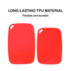 TPU Chopping Board Antibacterial Cutting Board Baby Food Grade RED