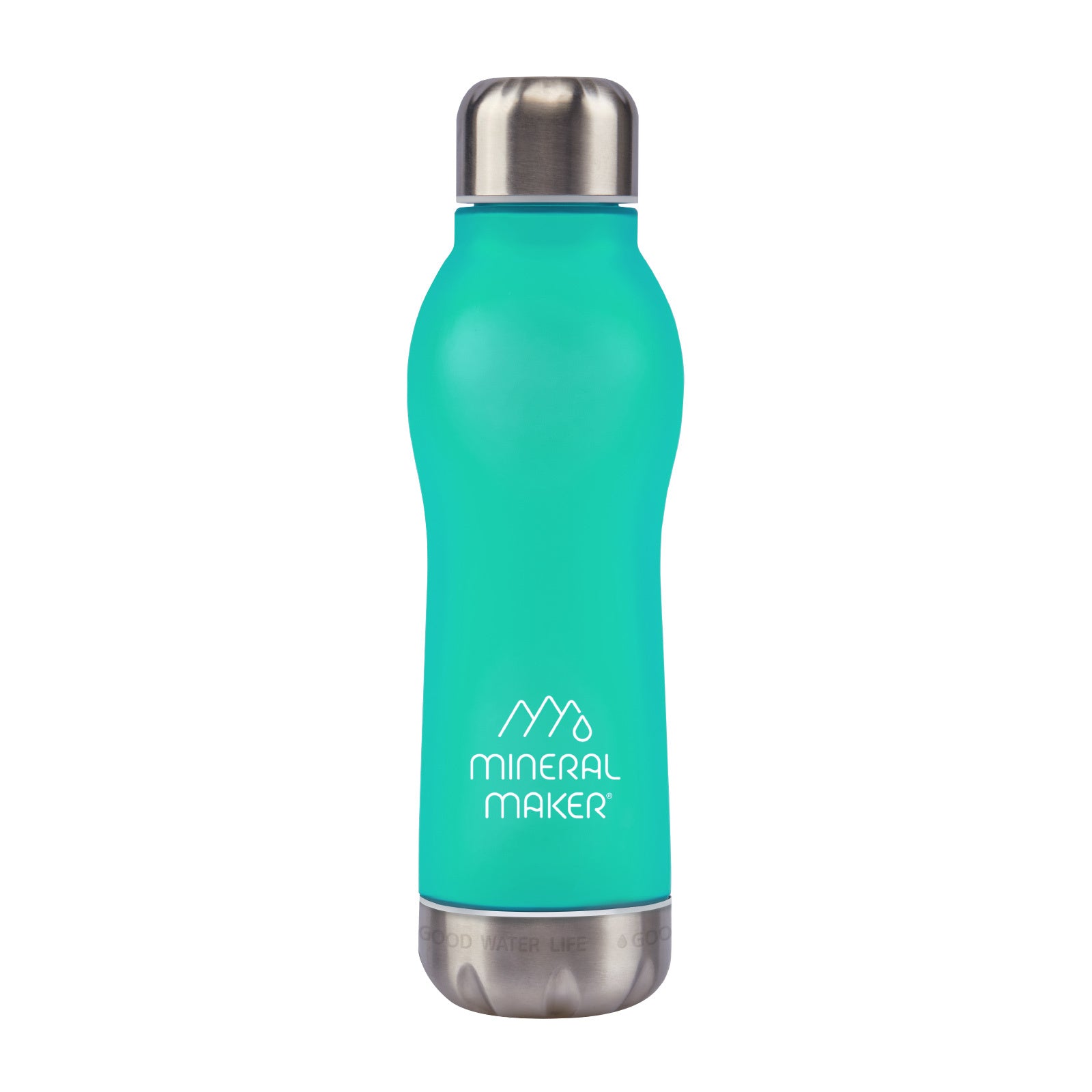 Mineral Maker MORBIDO Alkaline Filter Water Bottle + a Mineral Stone Pouch GREEN Main image