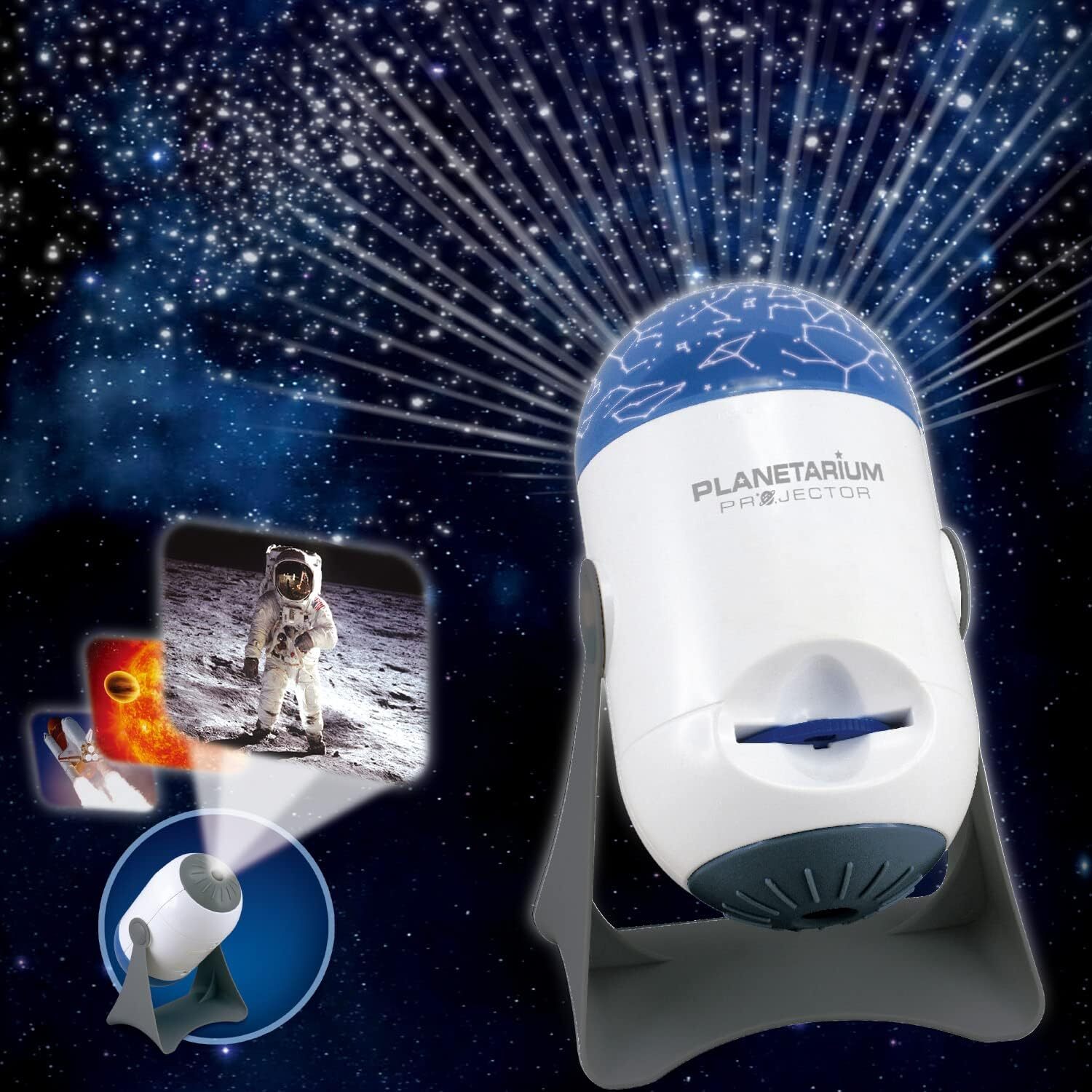 Planetarium Dome Projector - STEM Toy Space Planet Zodiac Moon Galaxy Night Lights Secondary image