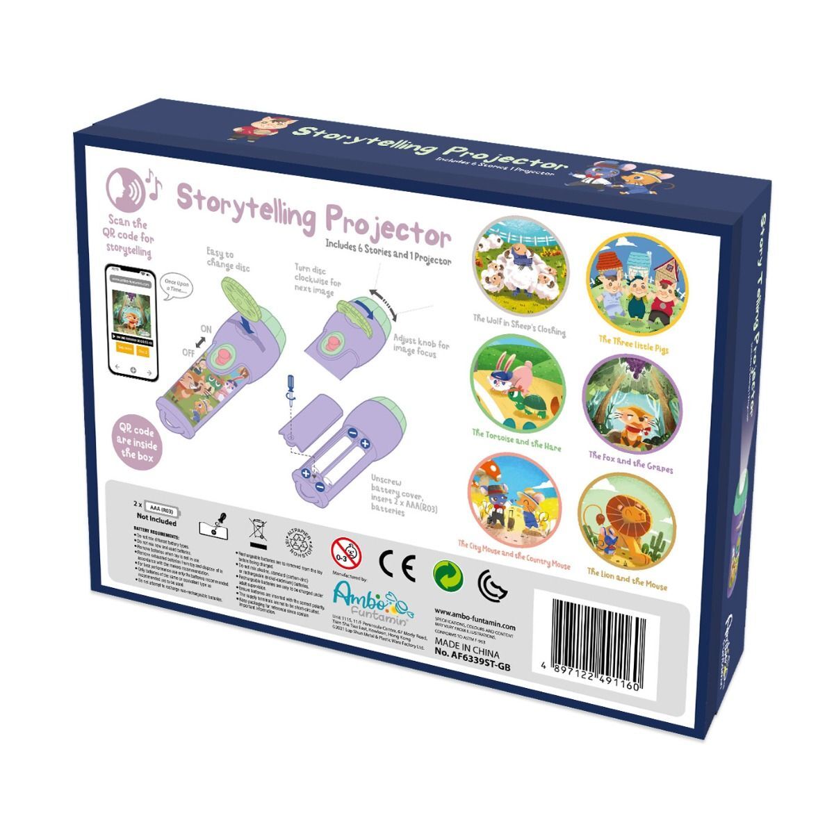 Storytelling Torch Projector 6 Stories Gift Set - Audio Kids Learning STEM Toy Secondary image