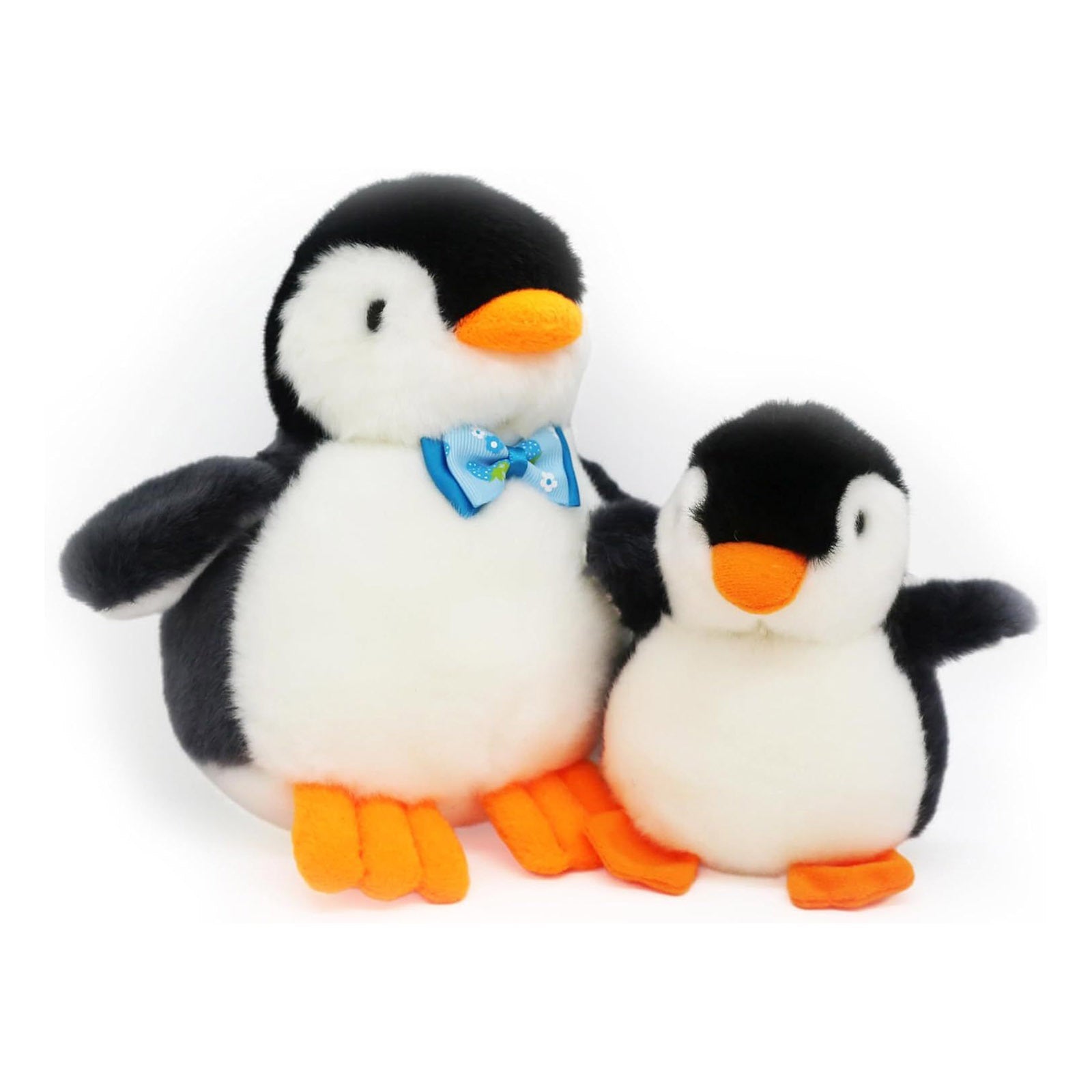 2X Plush Penguin Keychain Or Doll With Sound Activation BLACK Main image