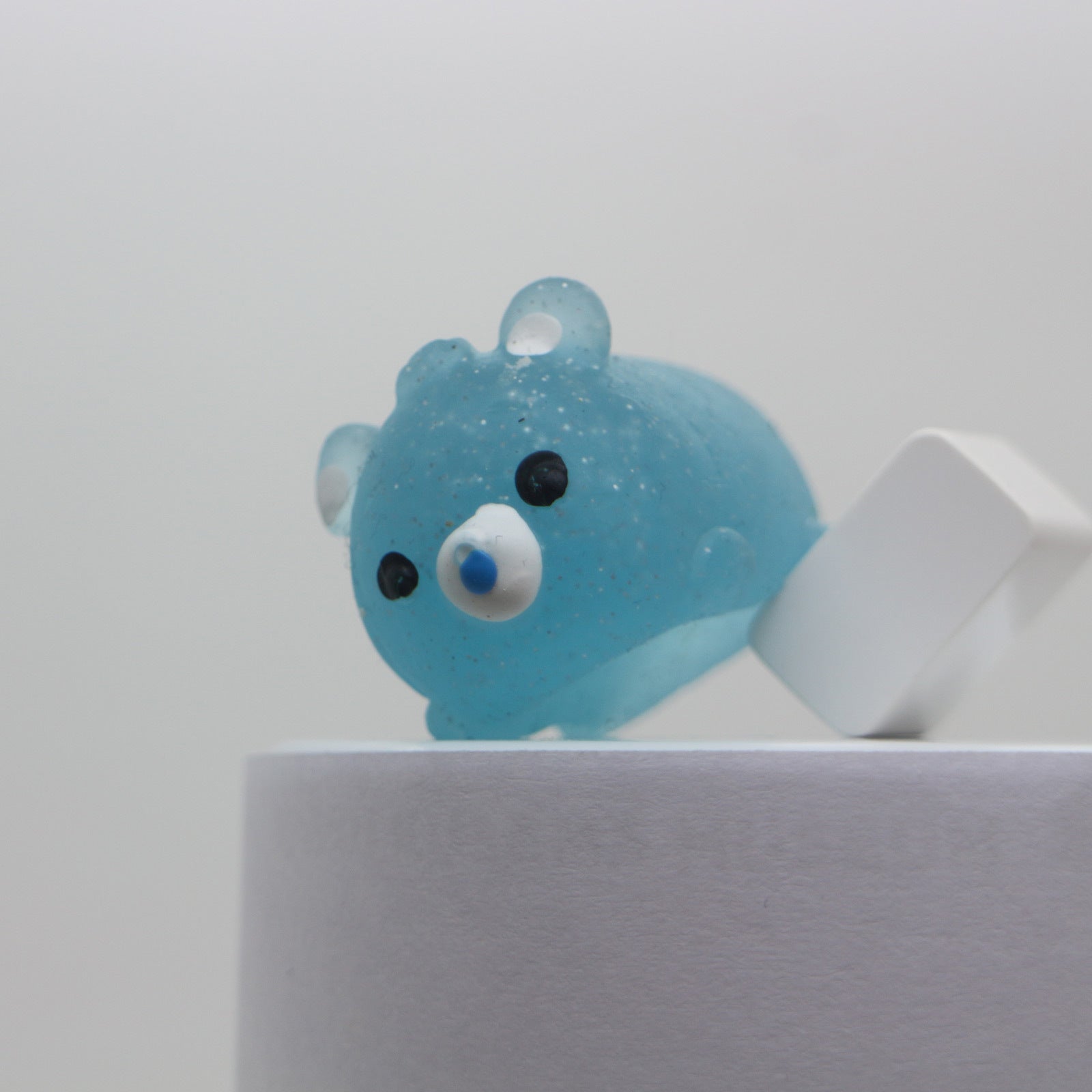 40X Care Bears Glitter Squishy Toy Capsules 50mm Collectible Gacha w Display Box Secondary image