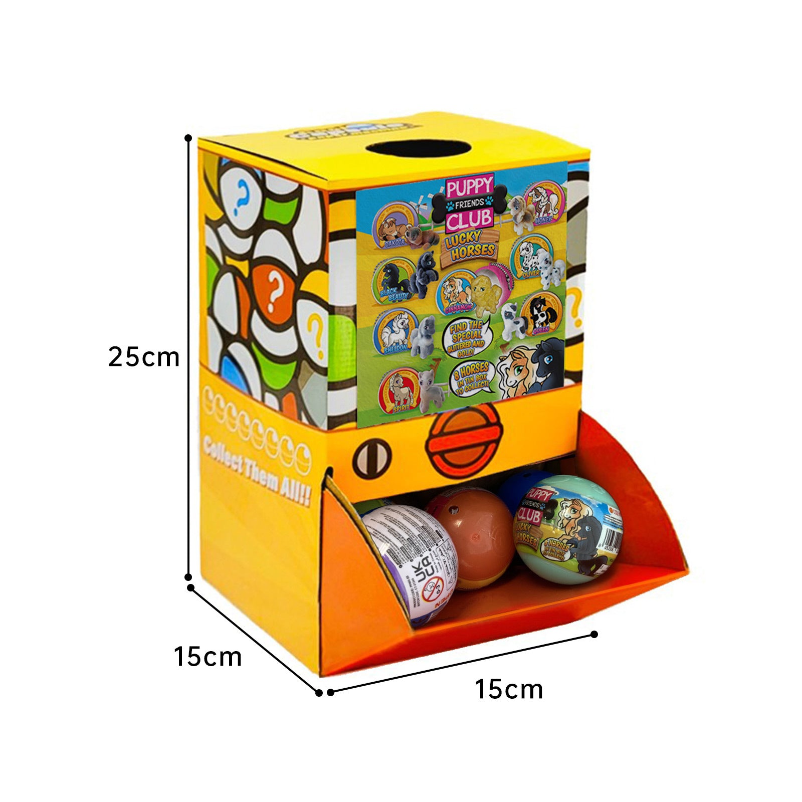 40X Puppy Club Lucky Horses Toy Capsules 50mm Collectible Gacha in Display Box Secondary image