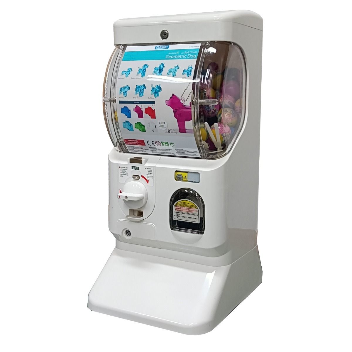 Gachapon Capsule Toy Vending Machine Collectible Gacha Dispenser WHITE Main image