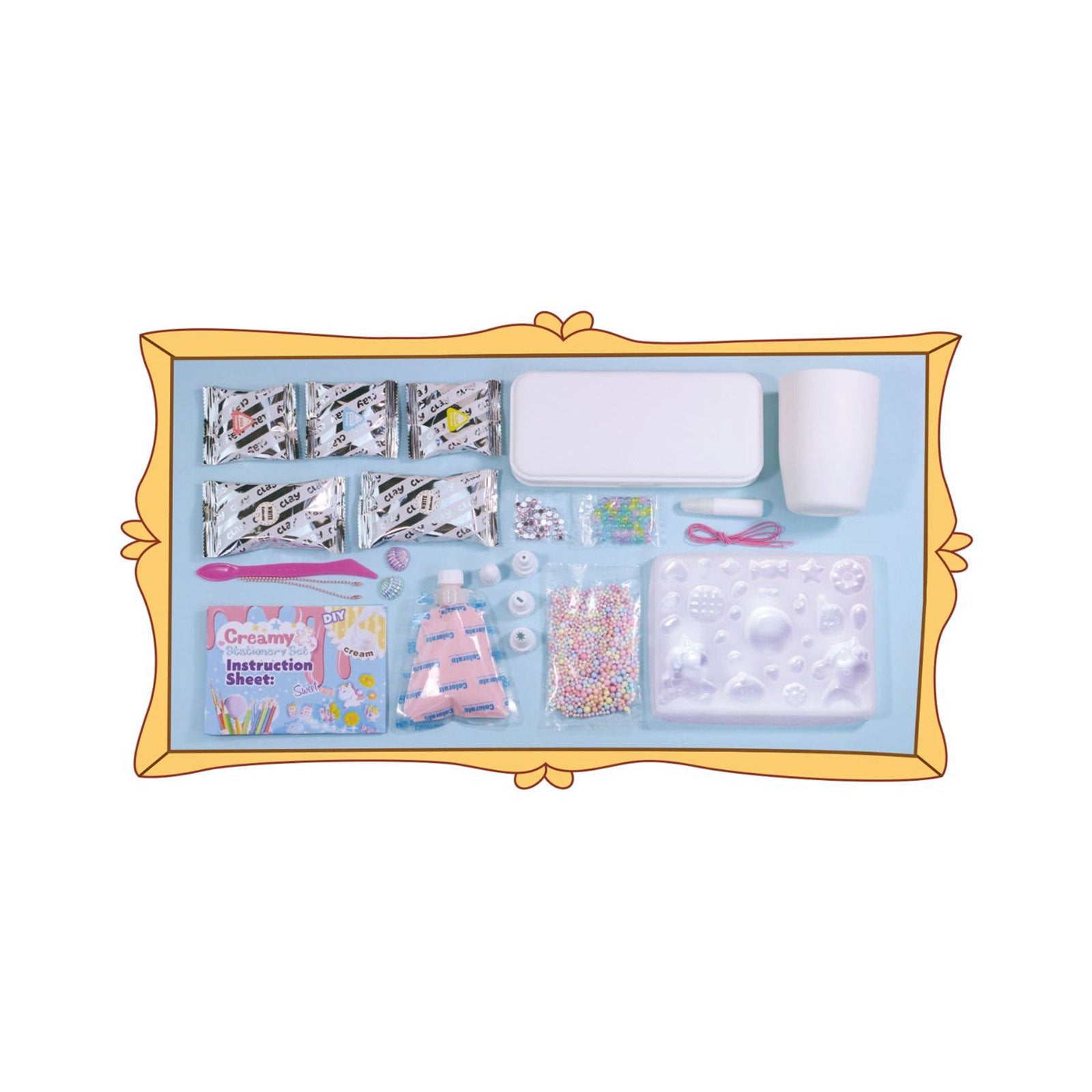 Colorato Creamy Stationery Set - Super Clay and Charms DIY Craft Kit for Kids Secondary image