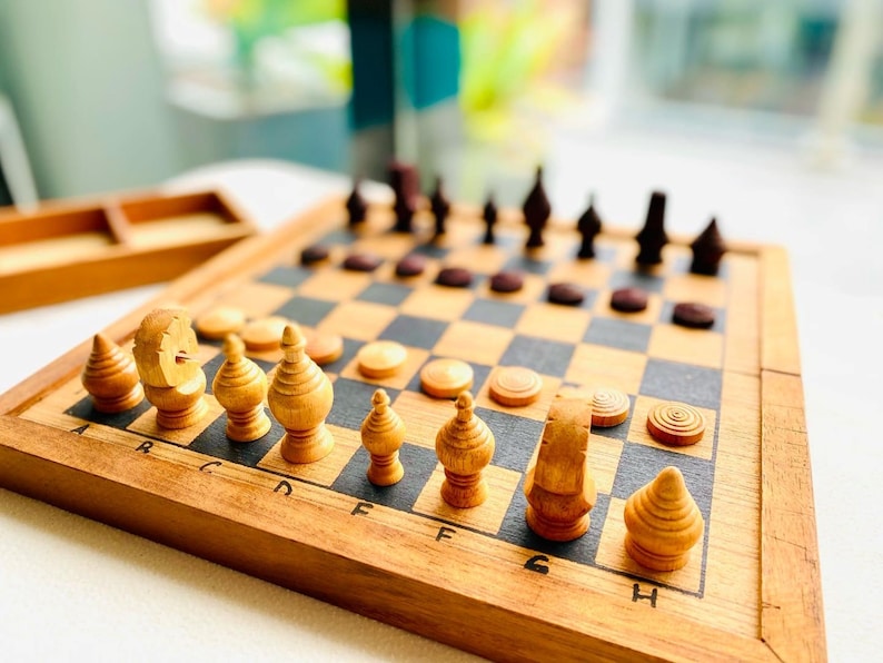 Mothers day gift Wooden Makruk traditional Thai Chess Set Main image