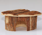 YES4PETS Natural Wooden Hamster Mouse Gerbil Playground Rats Pets Toys Play Small Birds House