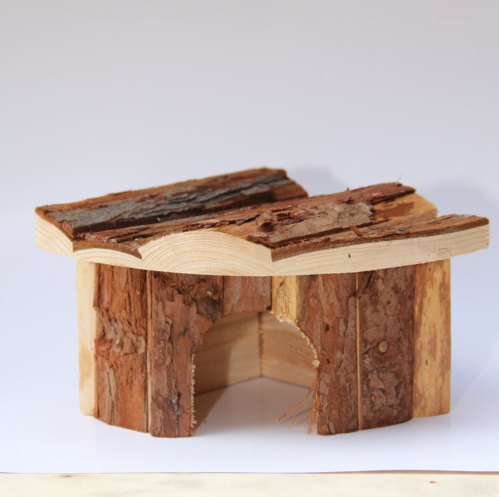 YES4PETS Natural Wooden Hamster Mouse Gerbil Playground Rats Pets Toys Play Small Birds House Secondary image