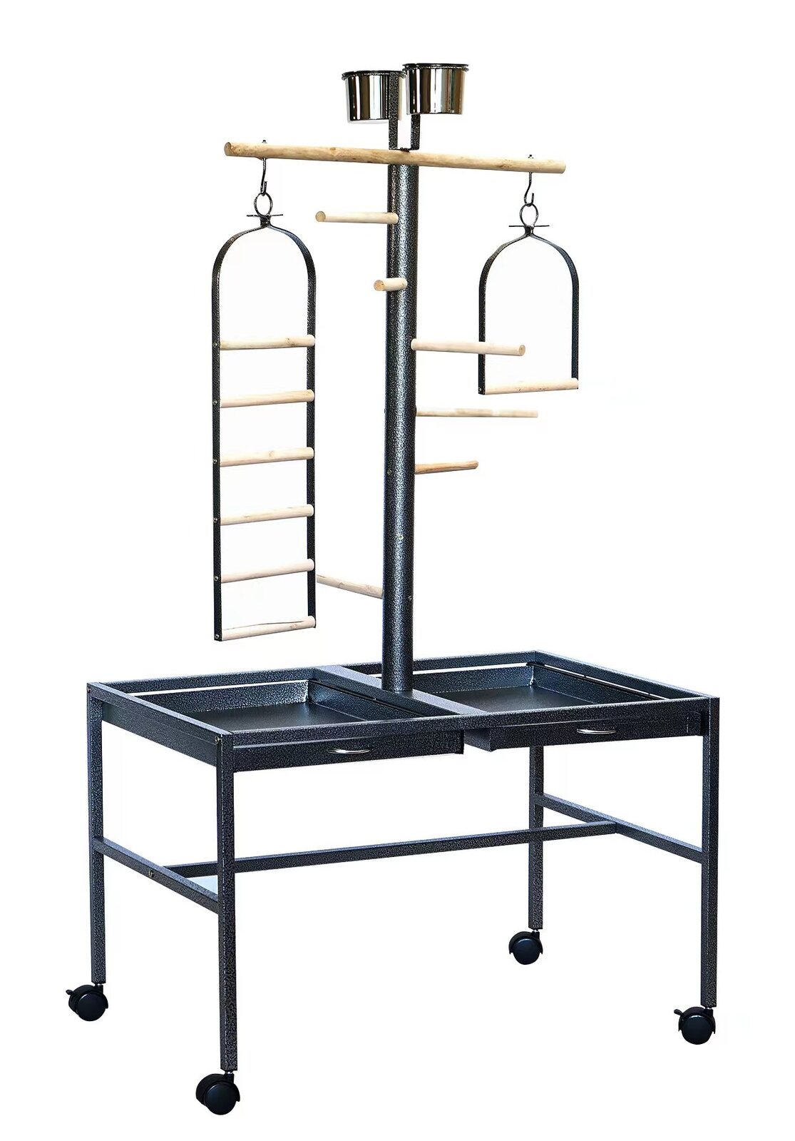 YES4PETS Large Bird Parrot Playpen Gym Toy Stand On Wheels Main image