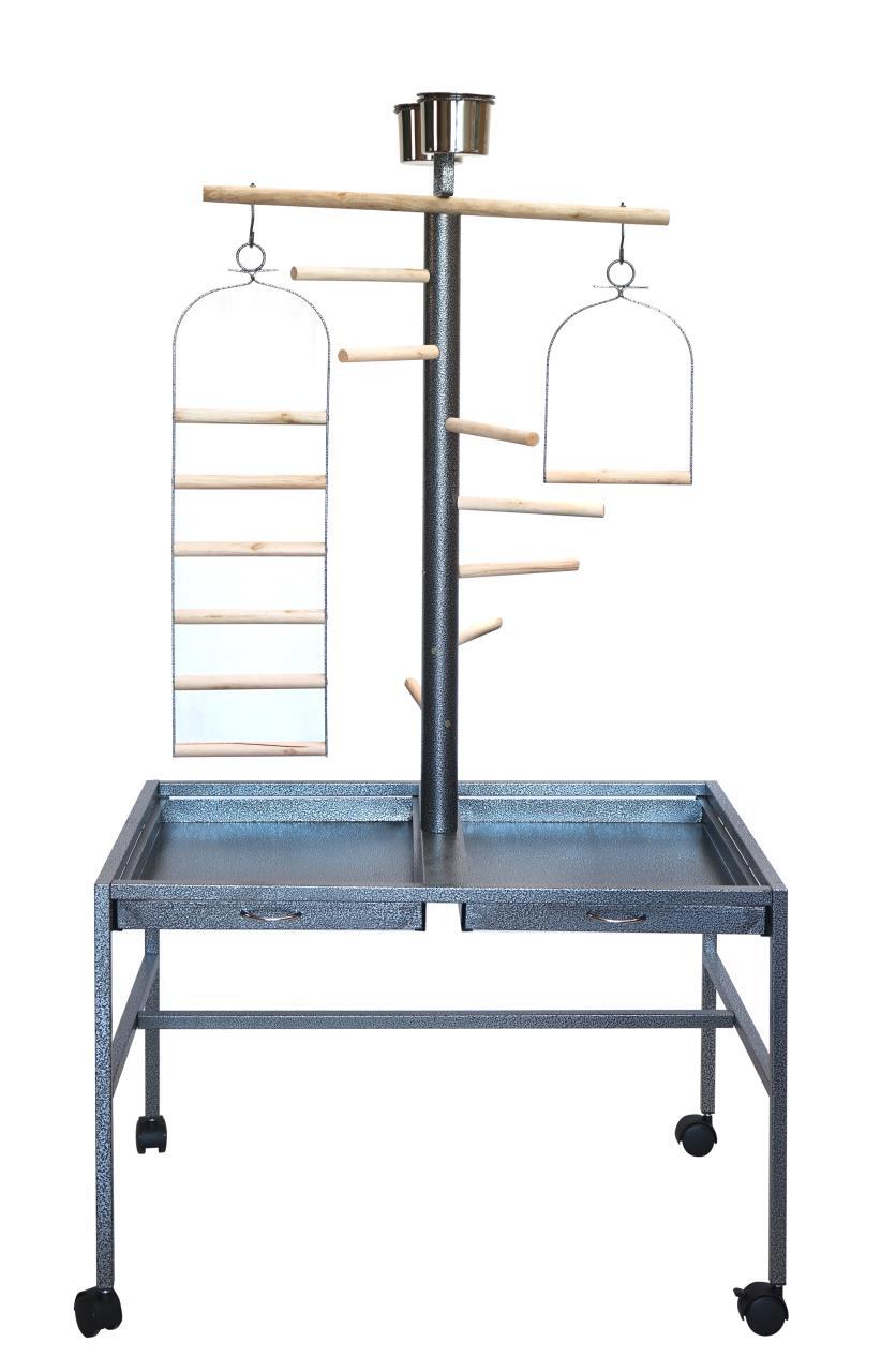 YES4PETS Large Bird Parrot Playpen Gym Toy Stand On Wheels Secondary image