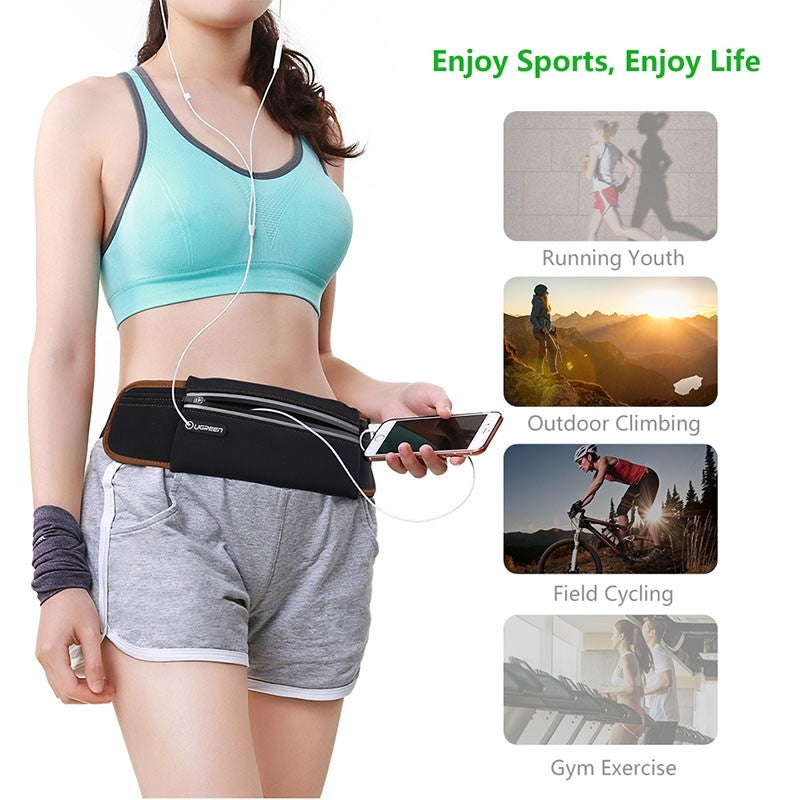 UGREEN Sport Running Waist Pack Waterproof Belt Black 20818 Secondary image