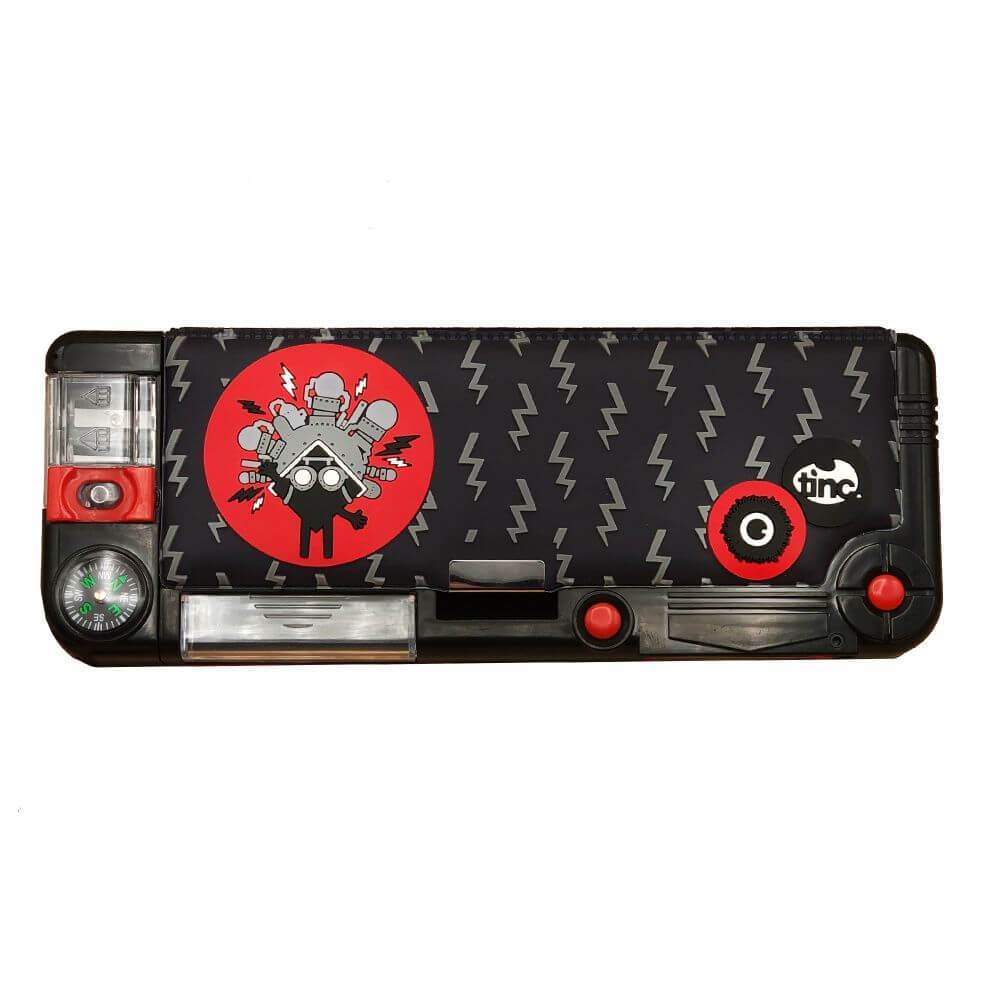 Tinc Kronk Filled Compartment Pencil Case (Black) Main image