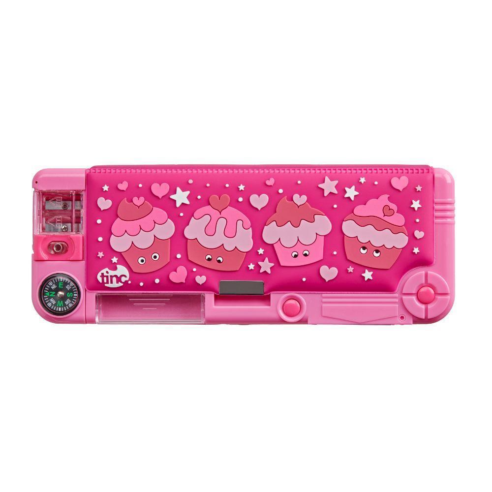 Tinc Mallo Filled Compartment Pencil Case (Pink) Main image