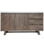 Stony 160cm Acacia Timber Buffet with Concrete Top - White