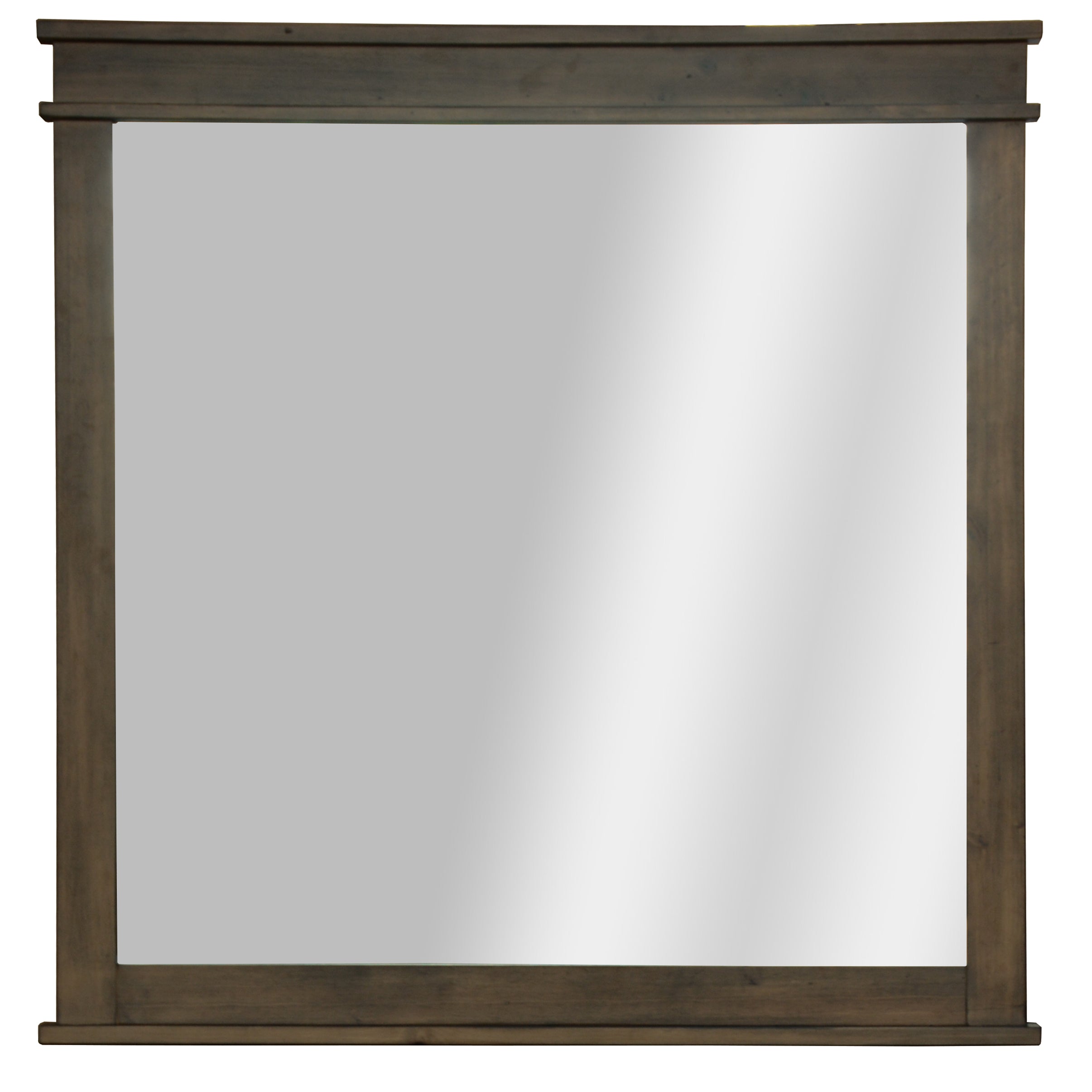 Lily Dresser Mirror Vanity Dressing Table Solid Pine  Wood Frame - Rustic Grey Main image