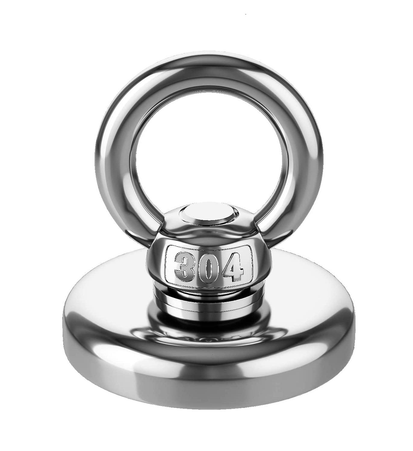 Salvage 60KG Recovery Magnet Hook Countersunk Hole Eyebolt Treasure Hunting Fishing Main image