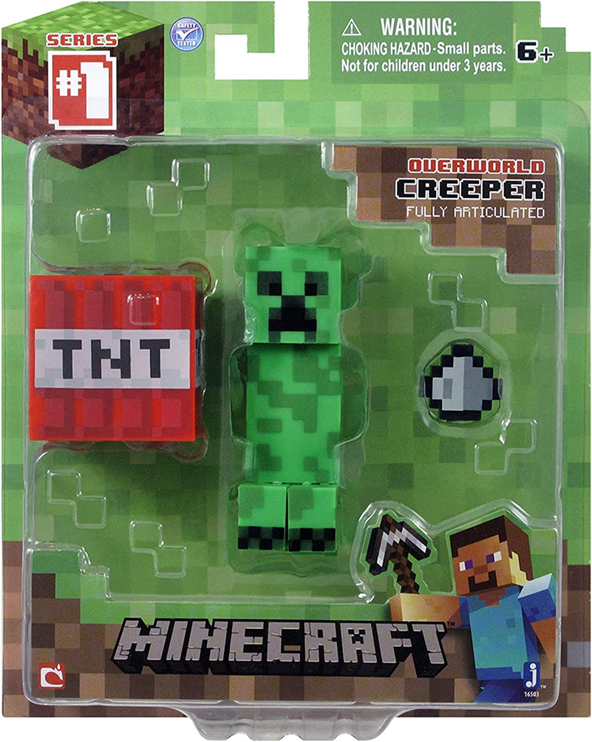 Minecraft Overworld Creeper Core Figure With Accessories Main image