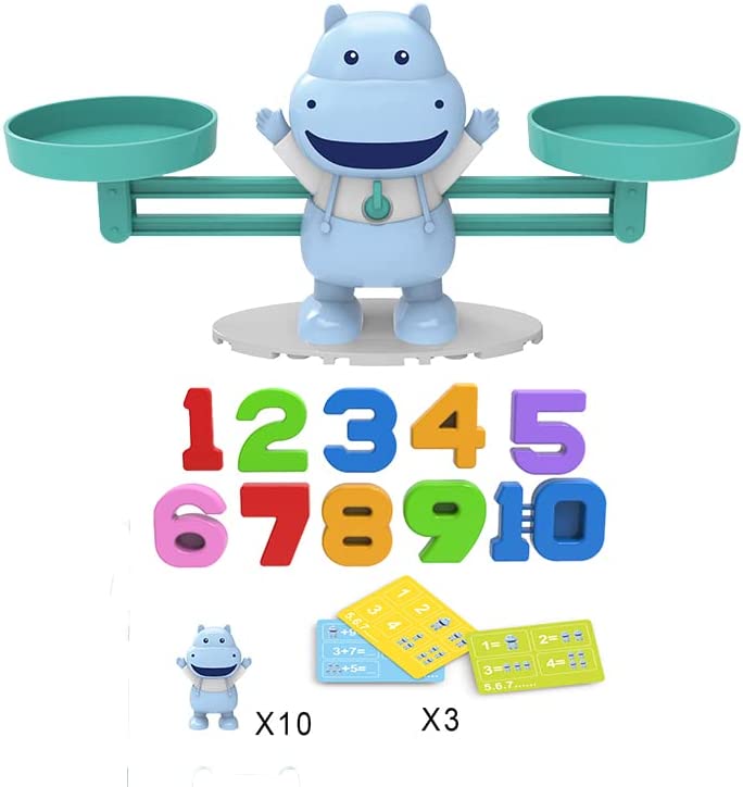 Balance Hippo Building Blocks Educational Toys-Preschool Learning Education Boys and Girls Ages 3 4 5 Main image
