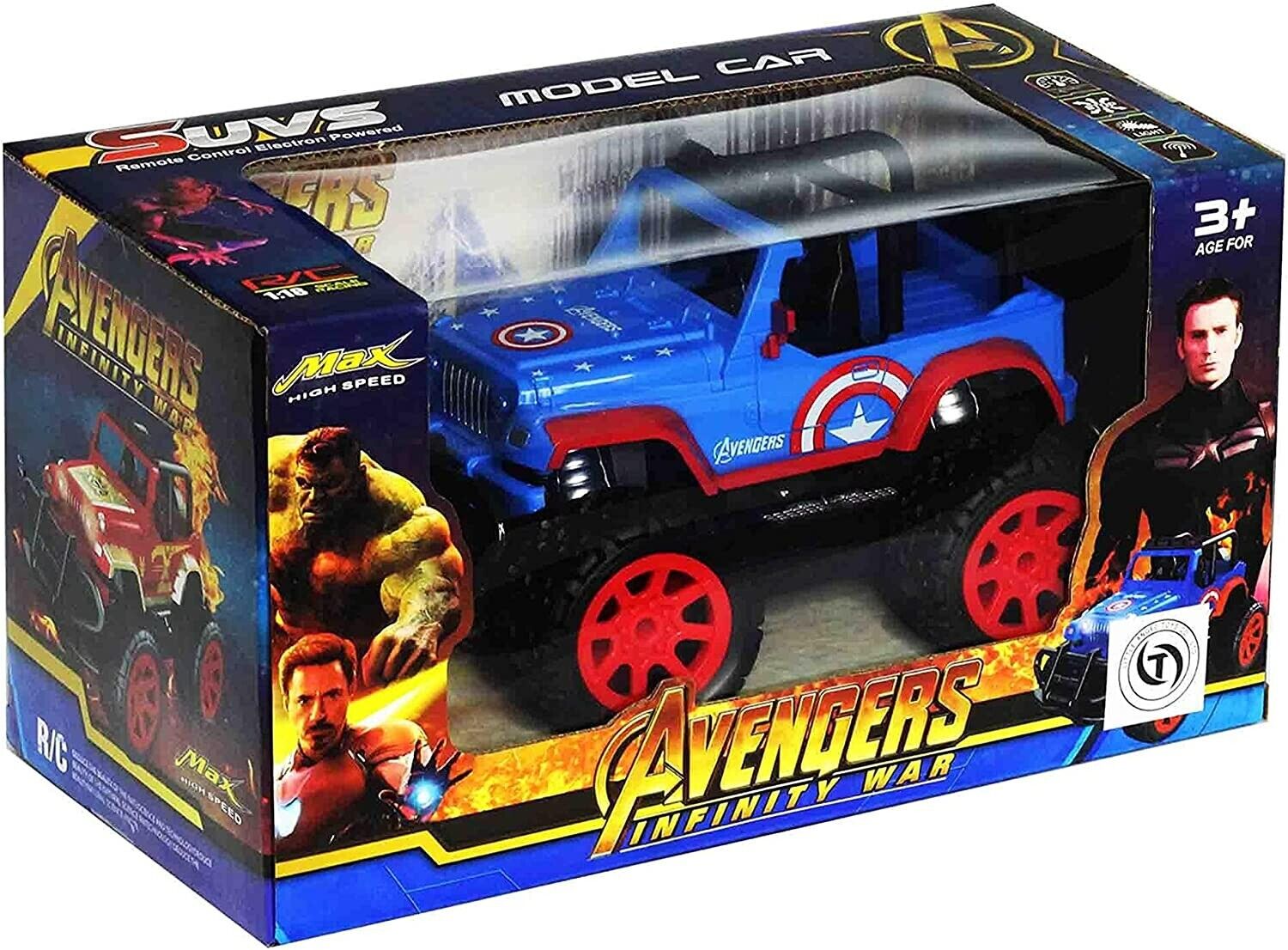 Avengers Infinity War Jeep Remote Control Car 1:18 3+ Main image