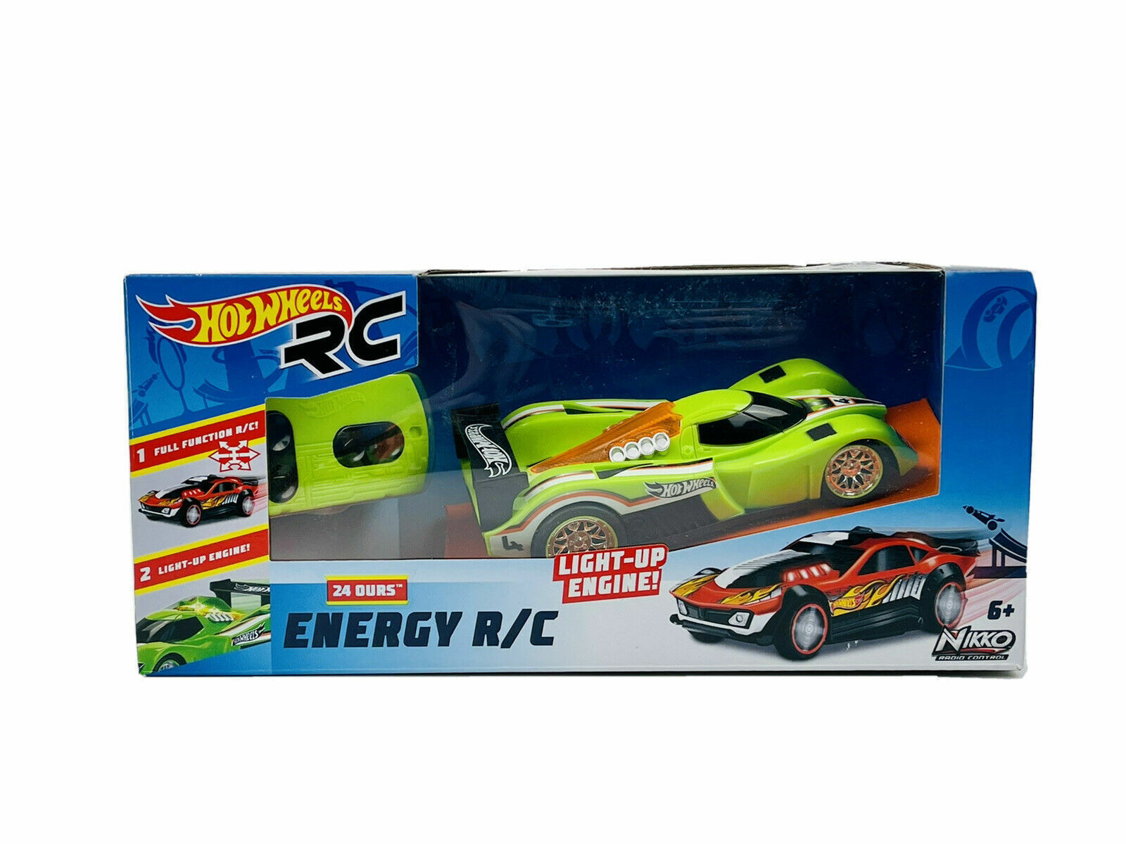 Nikko Hot Wheels Energy R/C Racing 24 Ours Cars 6+ Main image
