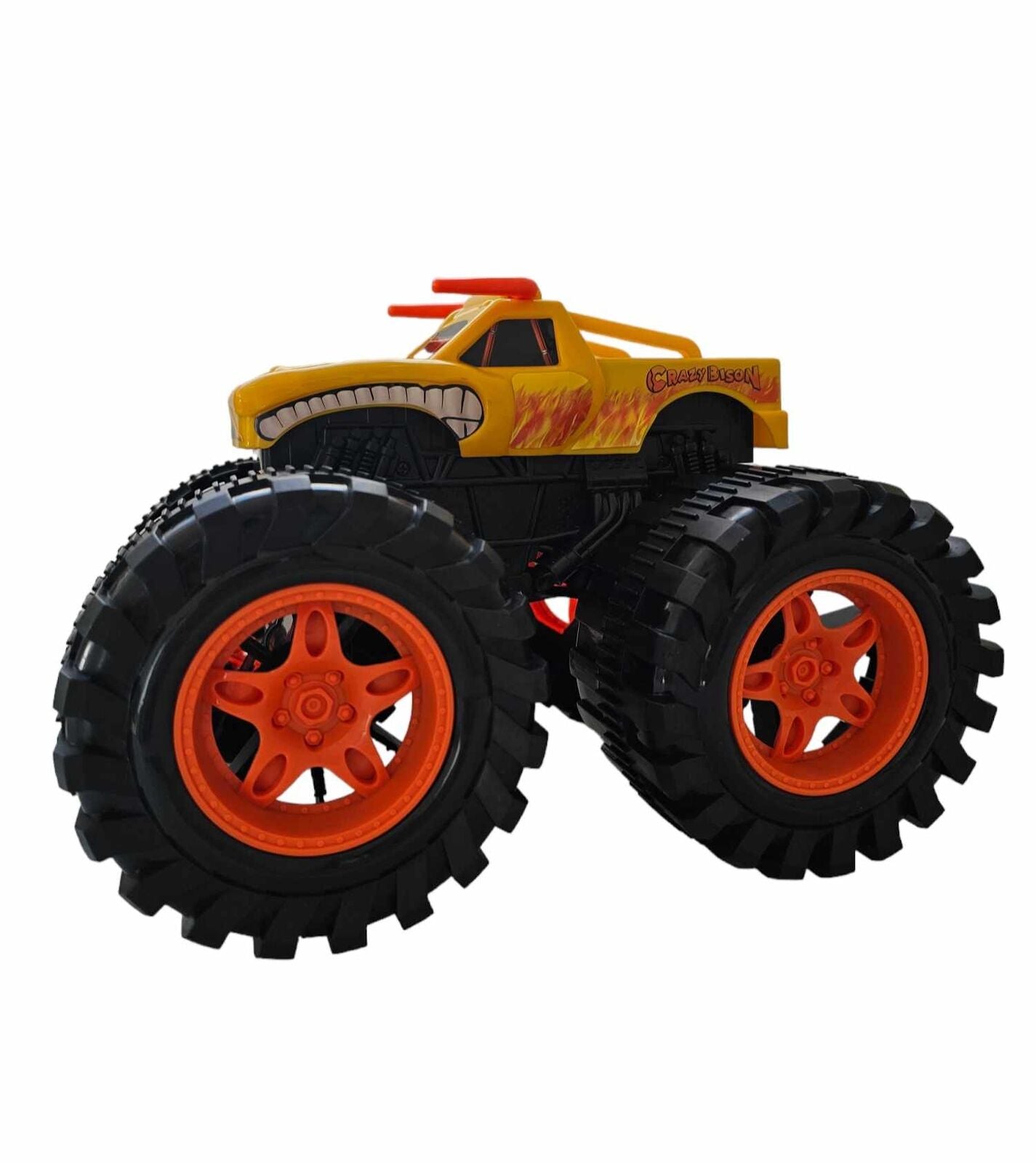 Friction Powered Yellow Bison Monster Truck for Children 1:16 Scale 3+ Secondary image