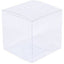 10 Piece Pack -PVC Clear See Through Plastic 15cm Square Cube Box - Large Bomboniere Product Exhibition Gift