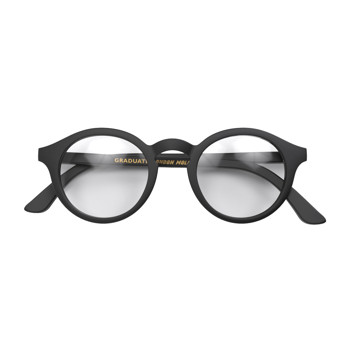 London Mole Graduate Blue Blocker Glasses Matte Black Main image