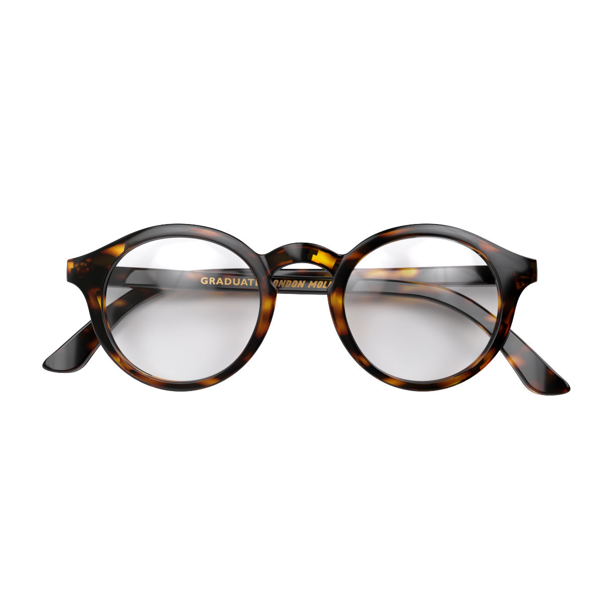 London Mole Graduate Blue Blocker Glasses Gloss Tortoise Shell Secondary image
