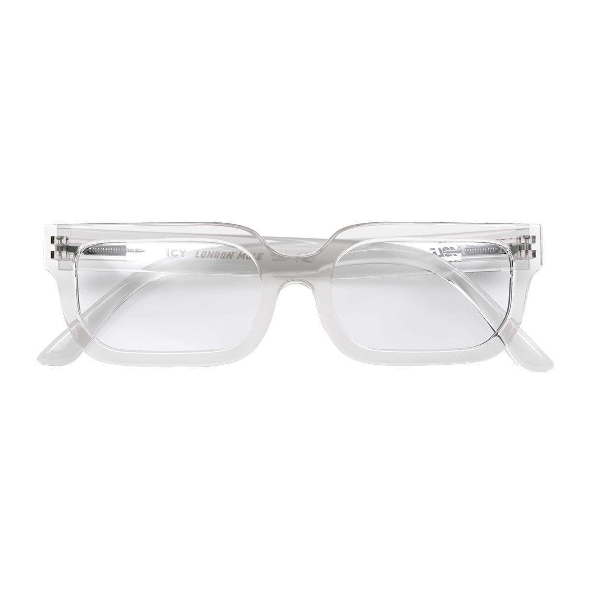 London Mole Icy Blue Blocker Glasses Transparent Main image