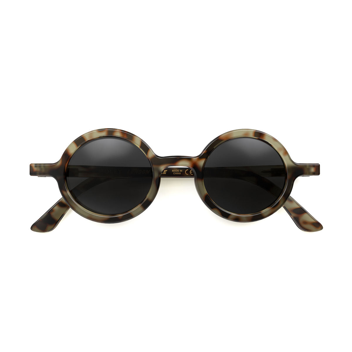 London Mole Moley Sunglasses Gloss Grey Tortoise Shell / Black Main image