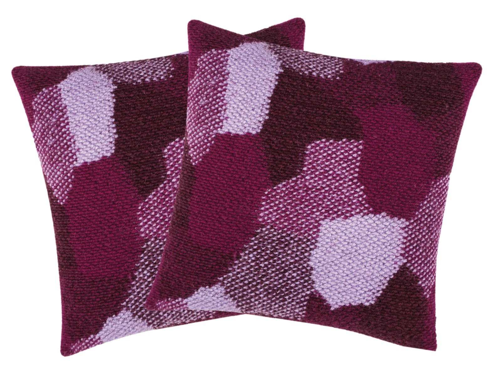 Pack of 2 Giovanni Fuchsia Purple Cushion Cover Made In Europe Main image