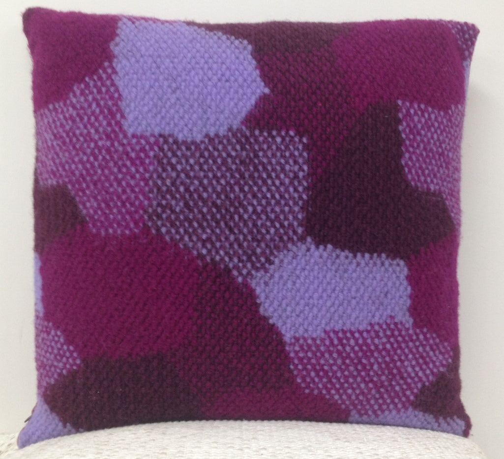 Pack of 2 Giovanni Fuchsia Purple Cushion Cover Made In Europe Secondary image