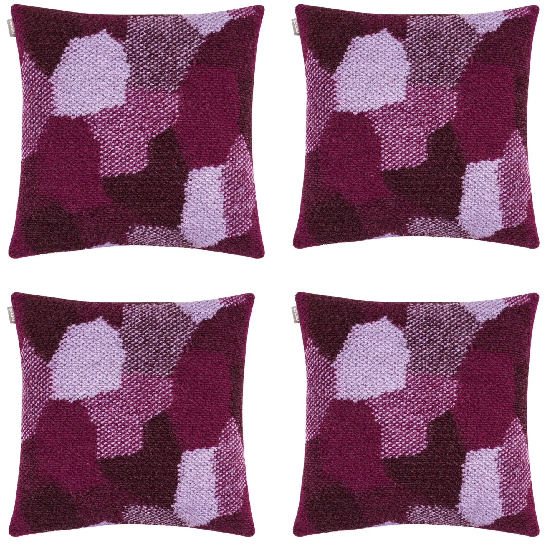 Pack of 4 Giovanni Fuchsia Purple Cushion Cover Made In Europe Main image