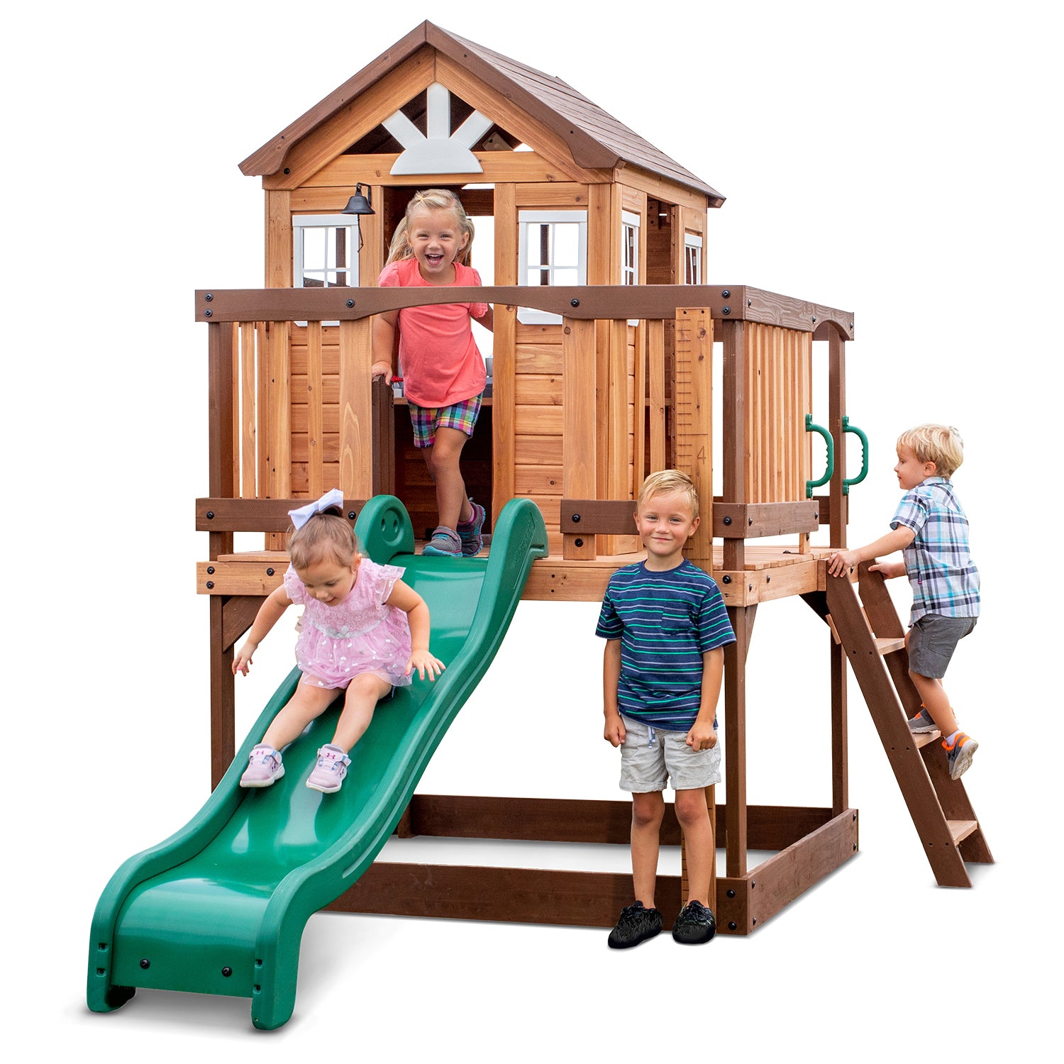 Backyard Discovery Echo Heights Cubby House with Slide Main image