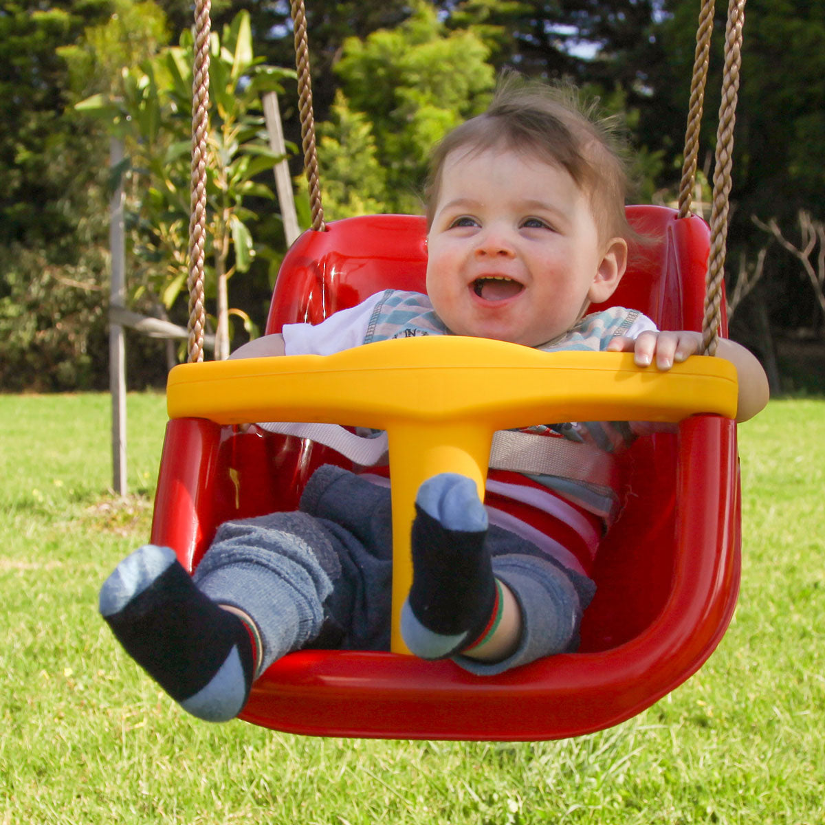 Lifespan Kids Baby Seat - Red & Yellow (Short Rope, 54cm) Main image