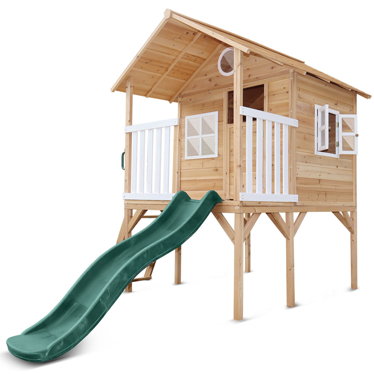 Lifespan Kids Archie Elevated Cubby House with Green Slide Secondary image