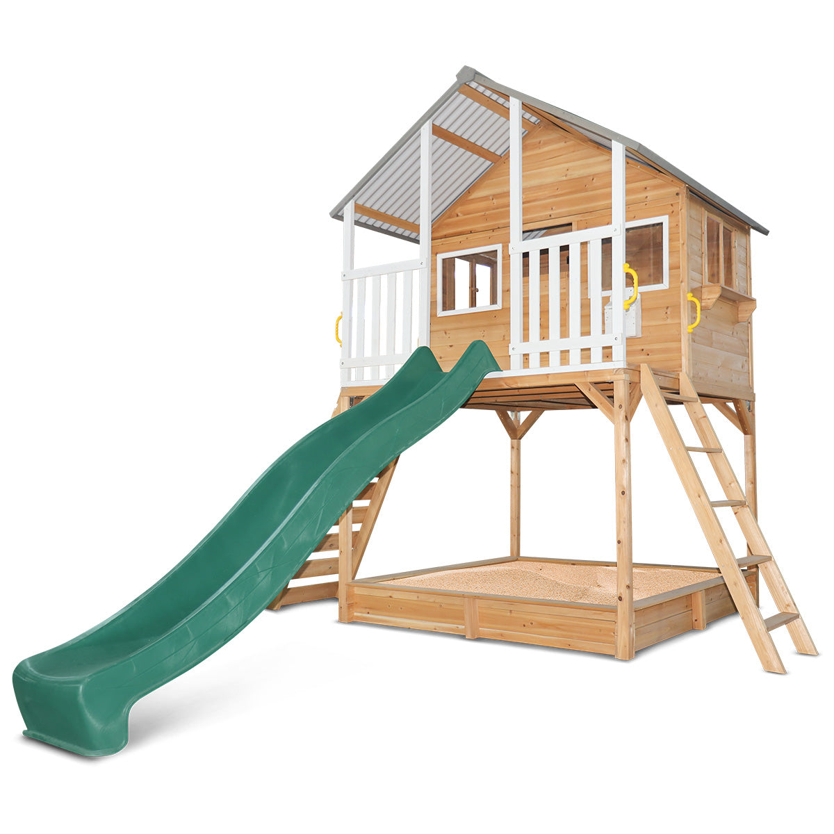 Lifespan Kids Winchester Cubby House with Elevation Platform and Green Slide Secondary image
