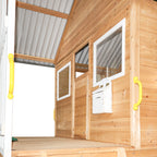 Lifespan Kids Winchester Cubby House with Elevation Platform and Green Slide