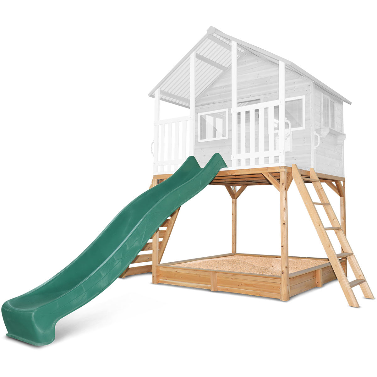 Lifespan Kids Elevation Kit and Green Slide to suit Winchester Cubby House Only Secondary image
