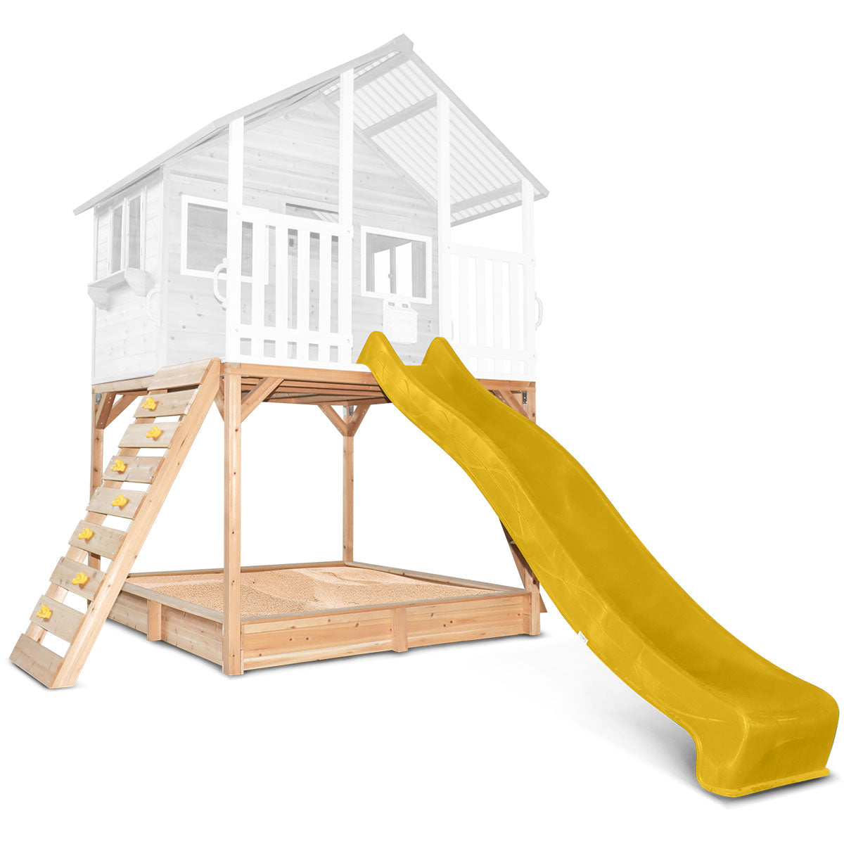 Lifespan Kids Elevation Kit and Yellow Slide to suit Winchester Cubby House Only Main image
