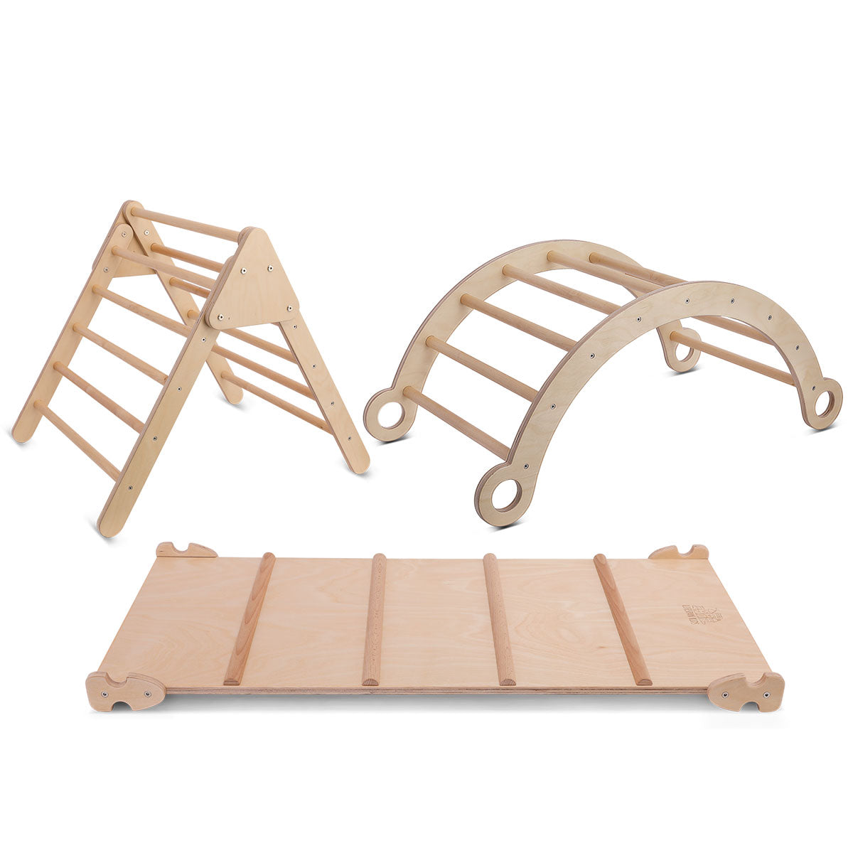 Lifespan Kids Pikler Climbing Frame Package with Slide, Arch and Triangle Main image