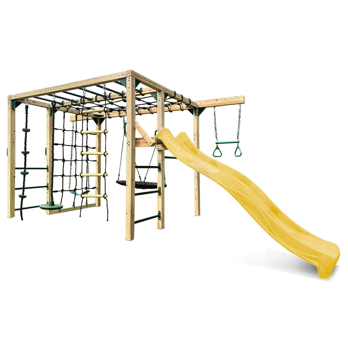 Lifespan Kids Orangutan Climbing Cube Jungle Gym Play Centre + Yellow Slide Main image