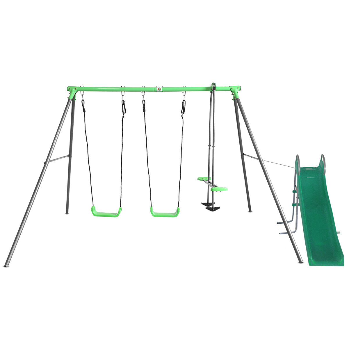 Lifespan Kids Hurley 2 Metal Swing Set with Slide Main image