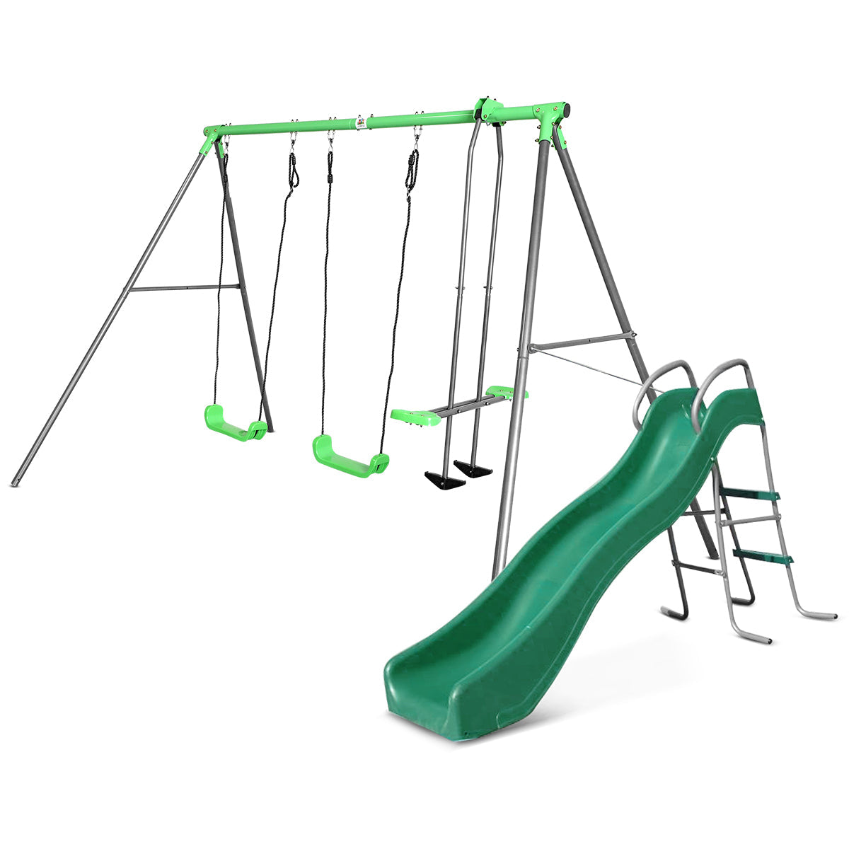 Lifespan Kids Hurley 2 Metal Swing Set with Slide Secondary image